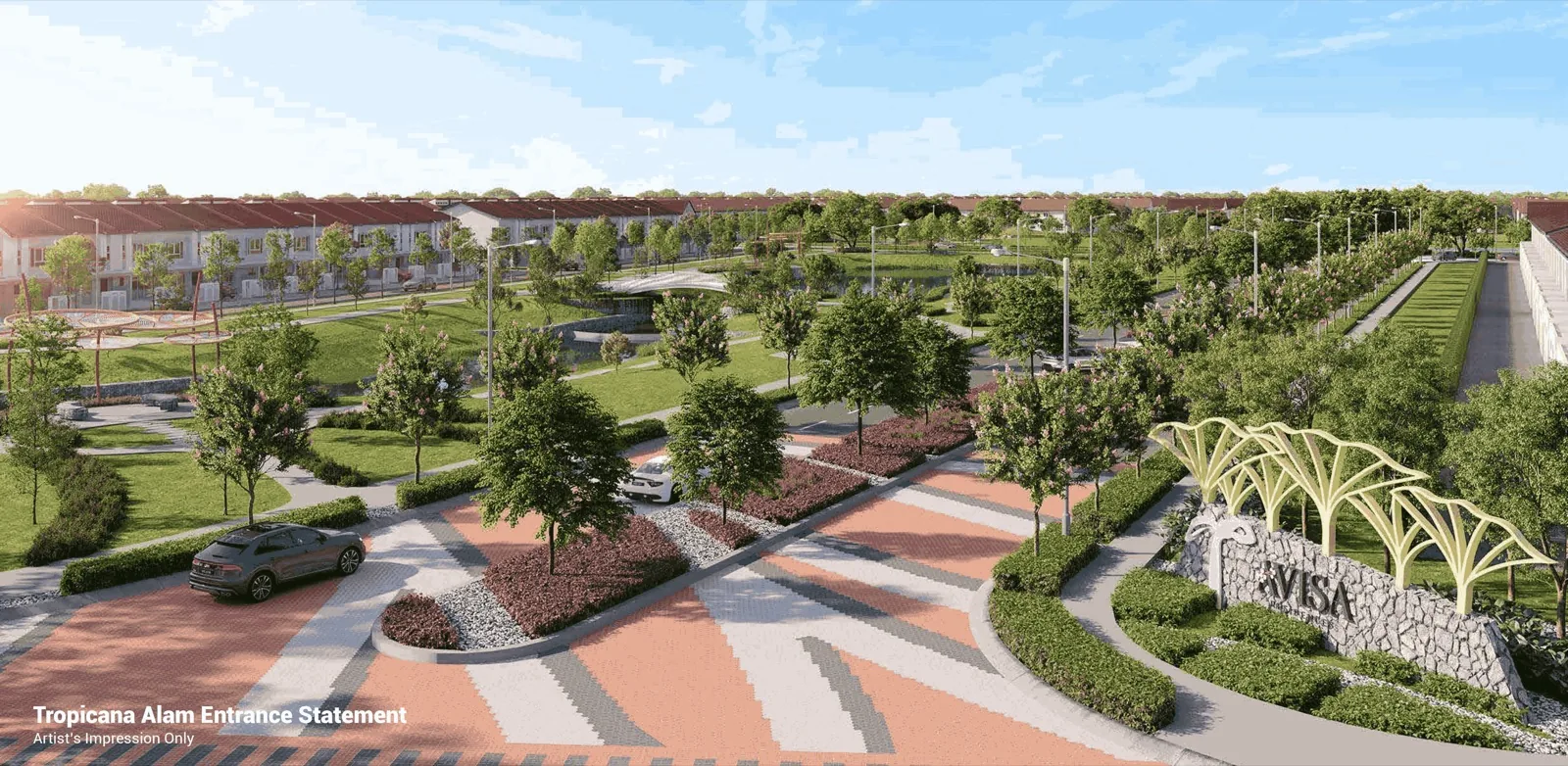 Tropicana Alam grand entrance statement feature